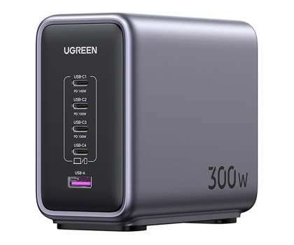 Ładowarka i akumulator UGREEN Ładowarka GaN CD333 Nexode USB + 4x USB-C 300W + kabel  240W